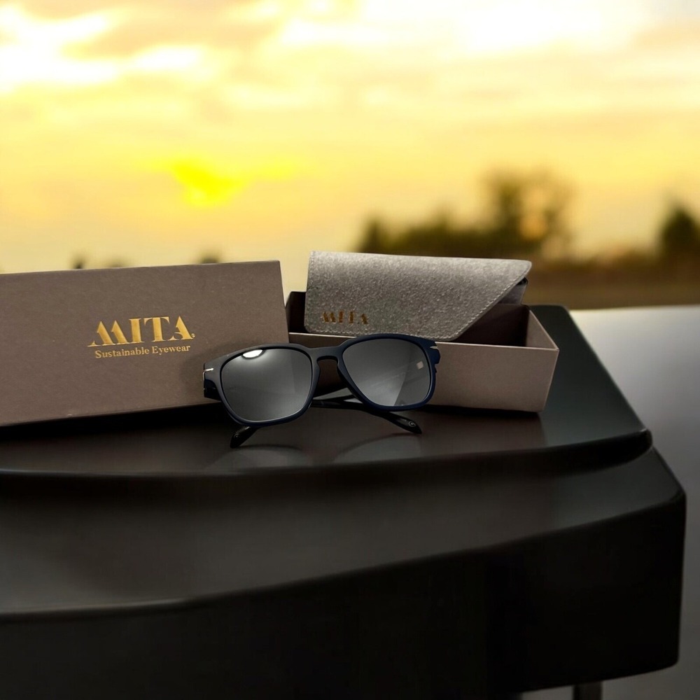MITA sustainable eyewear "Key West" matte BNIB sunglasses mirror